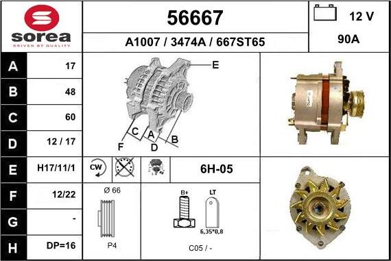 EAI 56667 - Alternateur cwaw.fr