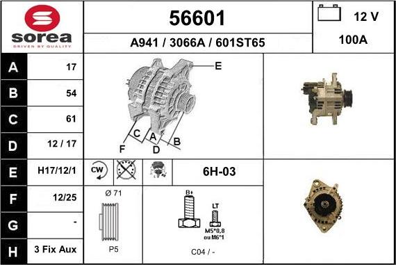 EAI 56601 - Alternateur cwaw.fr