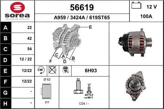 EAI 56619 - Alternateur cwaw.fr