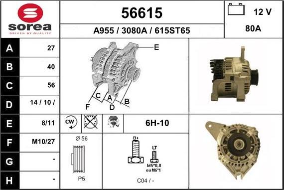 EAI 56615 - Alternateur cwaw.fr