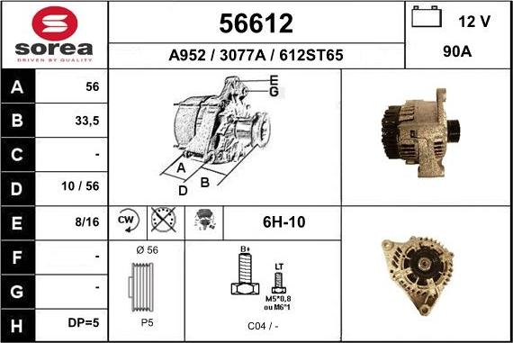 EAI 56612 - Alternateur cwaw.fr