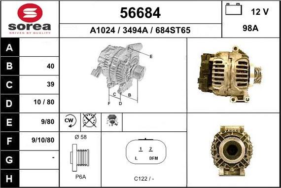 EAI 56684 - Alternateur cwaw.fr