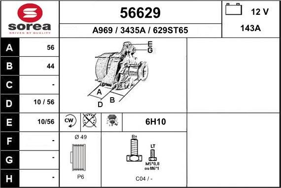 EAI 56629 - Alternateur cwaw.fr