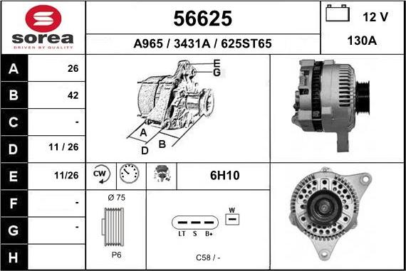 EAI 56625 - Alternateur cwaw.fr