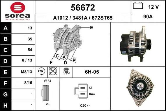 EAI 56672 - Alternateur cwaw.fr