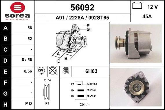 EAI 56092 - Alternateur cwaw.fr