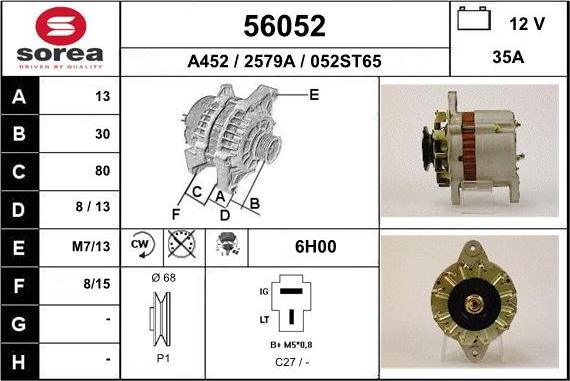 EAI 56052 - Alternateur cwaw.fr