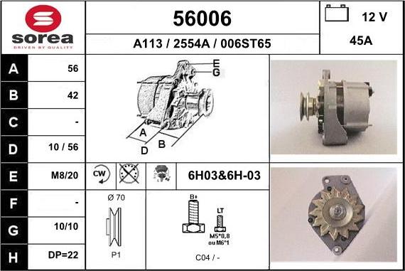 EAI 56006 - Alternateur cwaw.fr