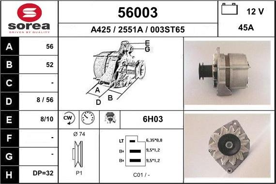 EAI 56003 - Alternateur cwaw.fr