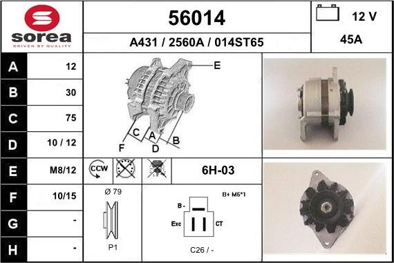 EAI 56014 - Alternateur cwaw.fr