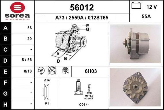 EAI 56012 - Alternateur cwaw.fr