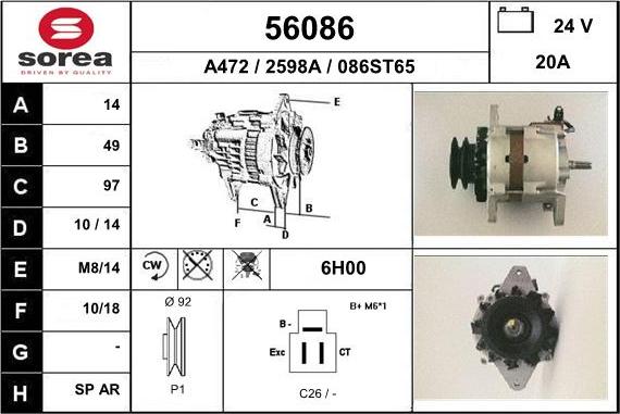 EAI 56086 - Alternateur cwaw.fr