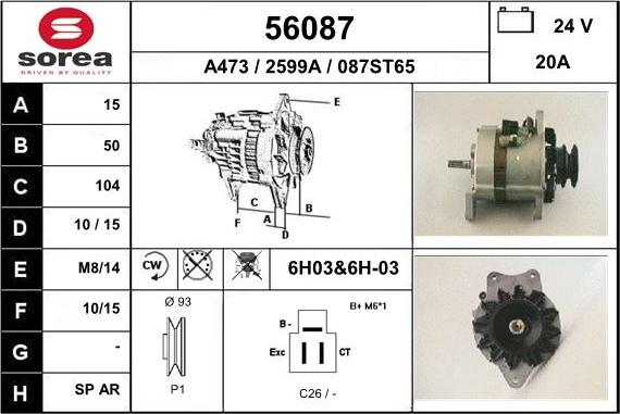 EAI 56087 - Alternateur cwaw.fr