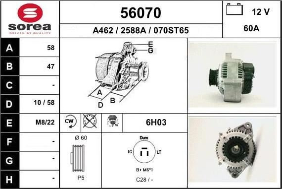 EAI 56070 - Alternateur cwaw.fr