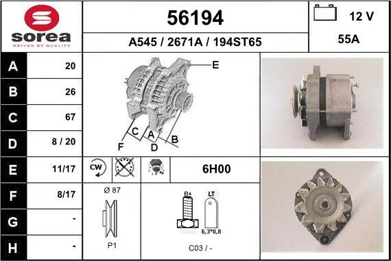 EAI 56194 - Alternateur cwaw.fr