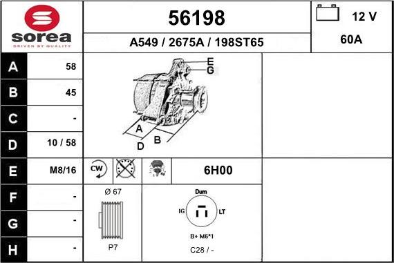 EAI 56198 - Alternateur cwaw.fr