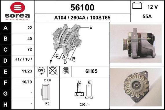 EAI 56100 - Alternateur cwaw.fr