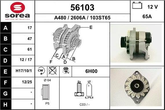 EAI 56103 - Alternateur cwaw.fr