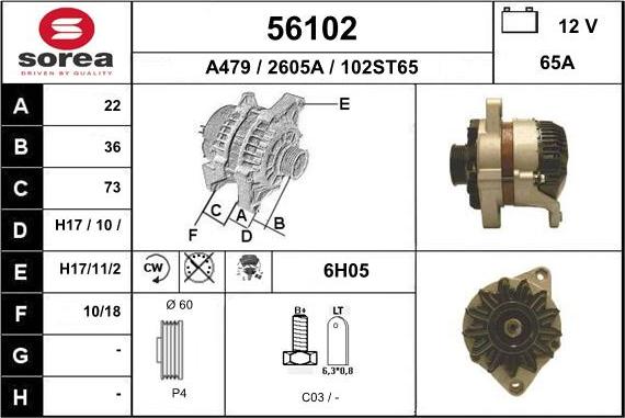 EAI 56102 - Alternateur cwaw.fr