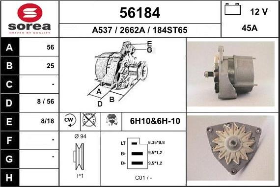 EAI 56184 - Alternateur cwaw.fr