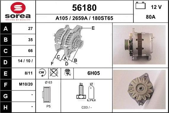 EAI 56180 - Alternateur cwaw.fr