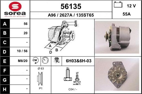 EAI 56135 - Alternateur cwaw.fr