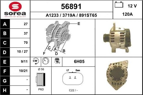 EAI 56891 - Alternateur cwaw.fr