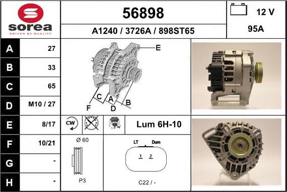 EAI 56898 - Alternateur cwaw.fr