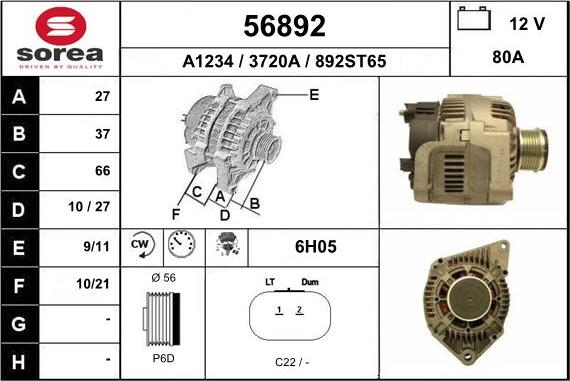 EAI 56892 - Alternateur cwaw.fr