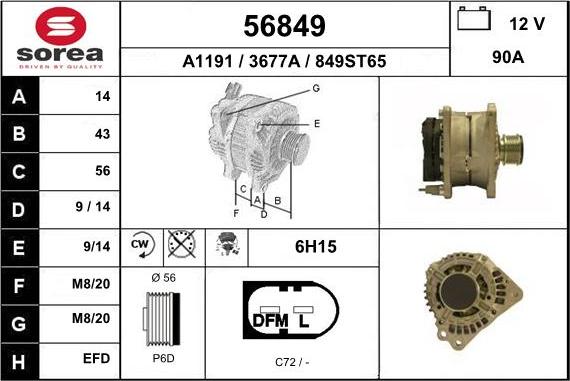 EAI 56849 - Alternateur cwaw.fr