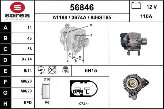 EAI 56846 - Alternateur cwaw.fr