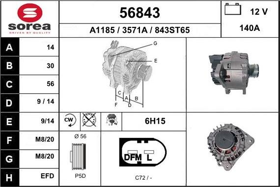 EAI 56843 - Alternateur cwaw.fr