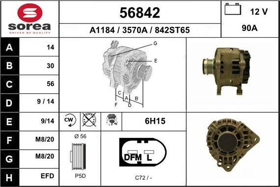 EAI 56842 - Alternateur cwaw.fr