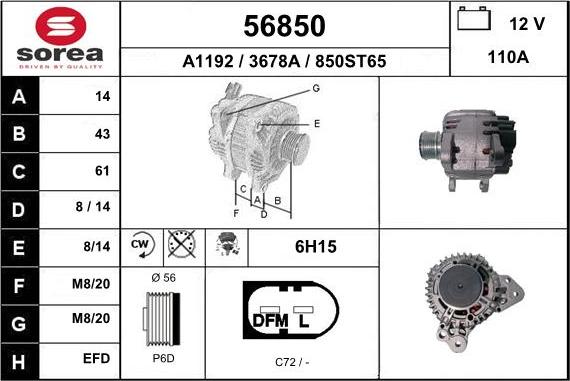 EAI 56850 - Alternateur cwaw.fr