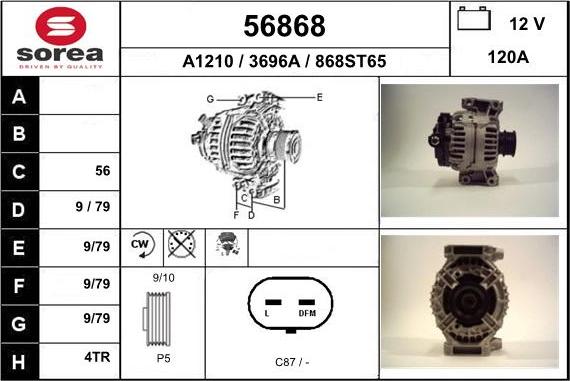 EAI 56868 - Alternateur cwaw.fr