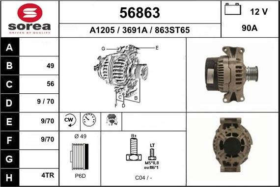 EAI 56863 - Alternateur cwaw.fr