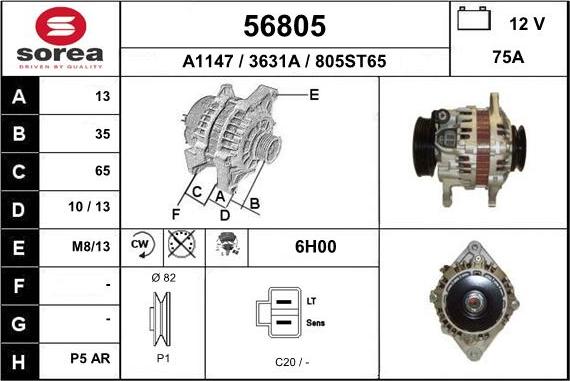 EAI 56805 - Alternateur cwaw.fr