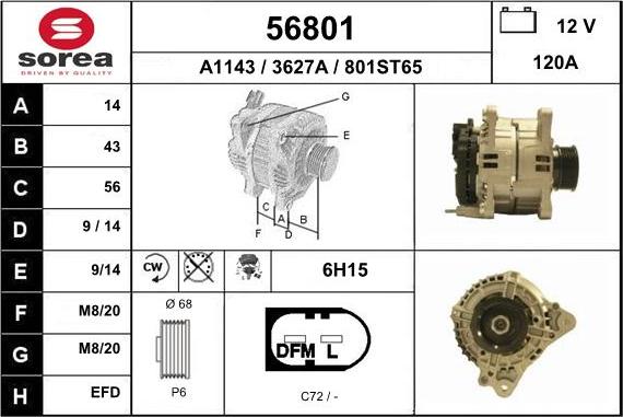 EAI 56801 - Alternateur cwaw.fr