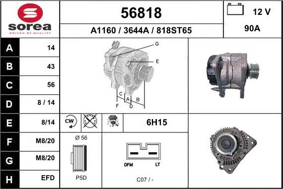 EAI 56818 - Alternateur cwaw.fr