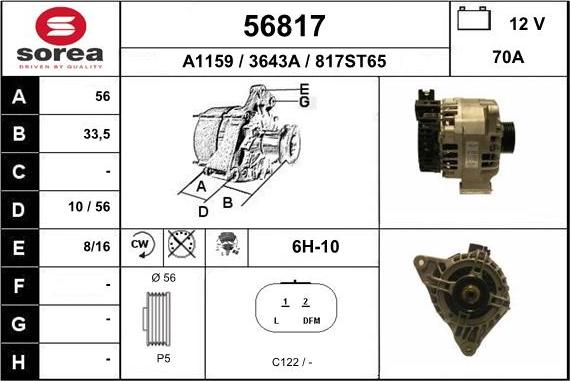 EAI 56817 - Alternateur cwaw.fr