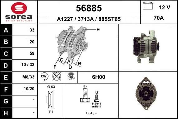 EAI 56885 - Alternateur cwaw.fr