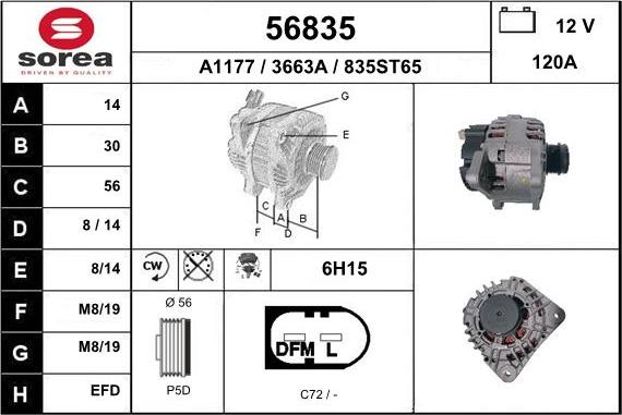 EAI 56835 - Alternateur cwaw.fr