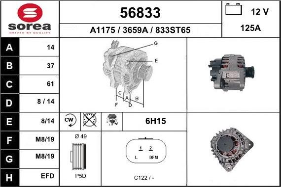 EAI 56833 - Alternateur cwaw.fr