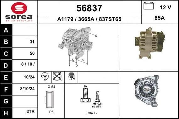 EAI 56837 - Alternateur cwaw.fr