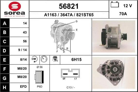 EAI 56821 - Alternateur cwaw.fr