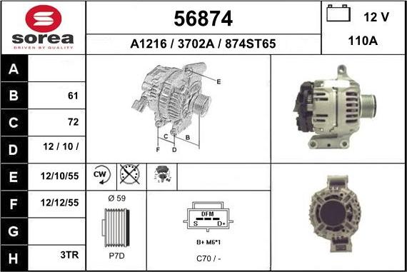 EAI 56874 - Alternateur cwaw.fr