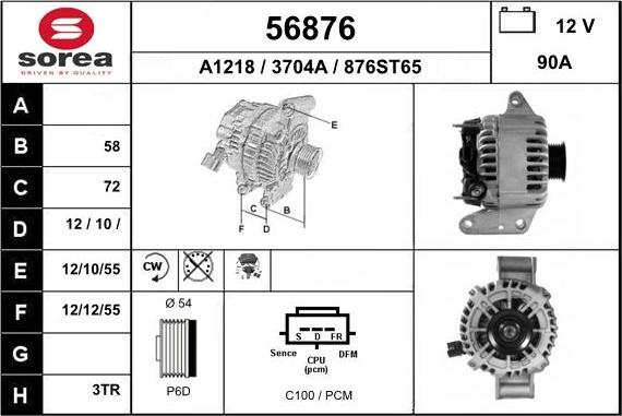 EAI 56876 - Alternateur cwaw.fr