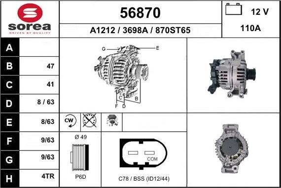 EAI 56870 - Alternateur cwaw.fr