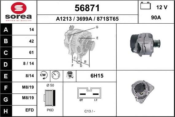 EAI 56871 - Alternateur cwaw.fr