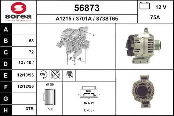 EAI 56873 - Alternateur cwaw.fr